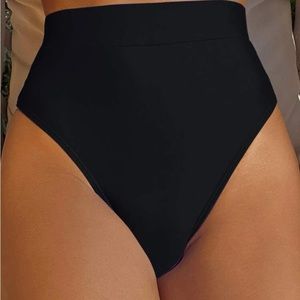 Black High Waisted Bikini Bottoms